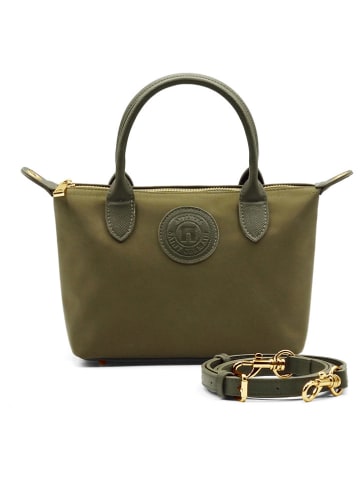 ATELIERS SAINT GERMAIN Leren handtas kaki - (B)24 x (H)15 x (D)11 cm
