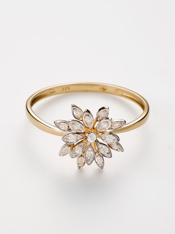 CARATELLI Gold-Ring "Bouquet" mit Diamanten