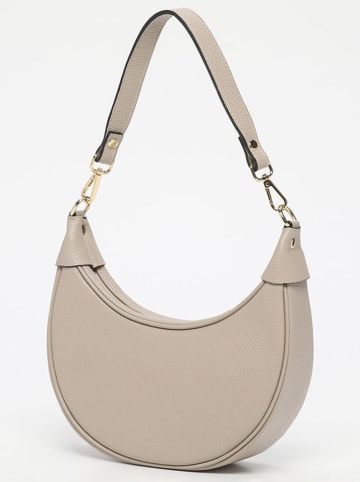 Victor & Hugo Paris Leren schoudertas "Tiva" beige - (B)23 x (H)13 x (D)6 cm
