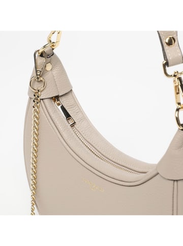 Victor & Hugo Paris Leren schoudertas "Tiva" beige - (B)23 x (H)13 x (D)6 cm