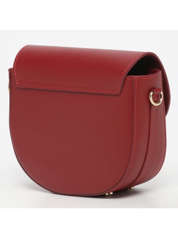 Victor & Hugo Paris Leder-Umhängetasche "Aya" in Bordeaux - (B)17 x (H)23 x (T)7,5 cm