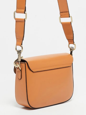 Victor & Hugo Paris Leder-Umhängetasche "Eliane" in Hellbraun - (B)25 x (H)16 x (T)6 cm