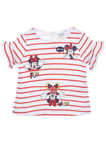 MINNIE MOUSE Shirt in Rot/ Weiß