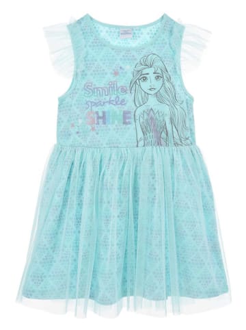 Disney Frozen Sukienka "Kraina lodu" w kolorze turkusowym