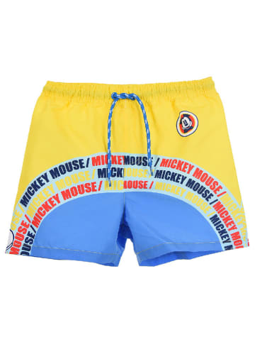 Disney Mickey Mouse Badeshorts "Mickey" in Gelb/ Blau