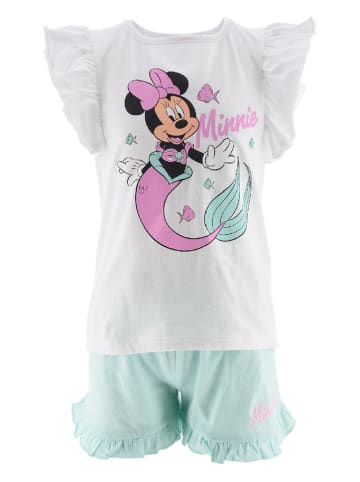 MINNIE MOUSE Pyjama "Minnie" wit/turquoise