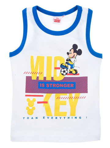 MICKEY Top "Mickey" w kolorze biało-niebieskim
