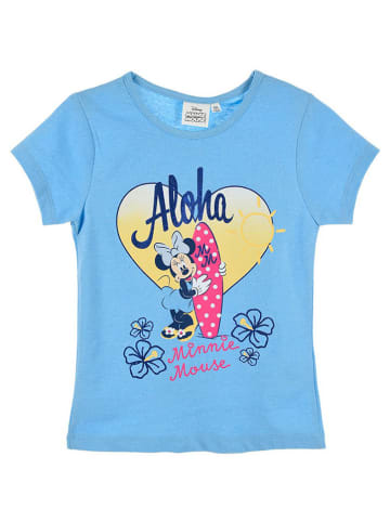 Disney Minnie Mouse Koszulka "Minnie" w kolorze niebieskim ze wzorem