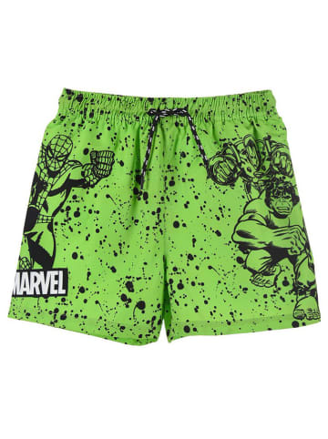 MARVEL Avengers Szorty kąpielowe "Avengers classic" w kolorze zielonym
