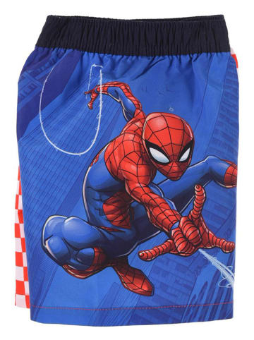 Spiderman Szorty kąpielowe "Spider-Man" w kolorze niebiesko-czerwonym