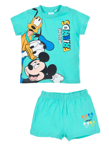 MICKEY 2-delige outfit "Mickey" turquoise/meerkleurig