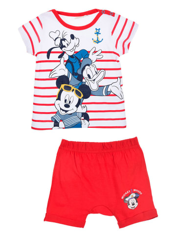 MICKEY 2-delige outfit "Mickey" rood/wit