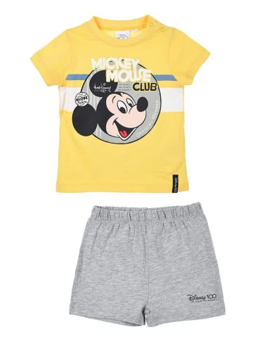 MICKEY 2-delige outfit "Mickey" grijs/geel