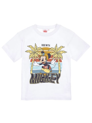 Disney Mickey Mouse Koszulka w kolorze białym ze wzorem