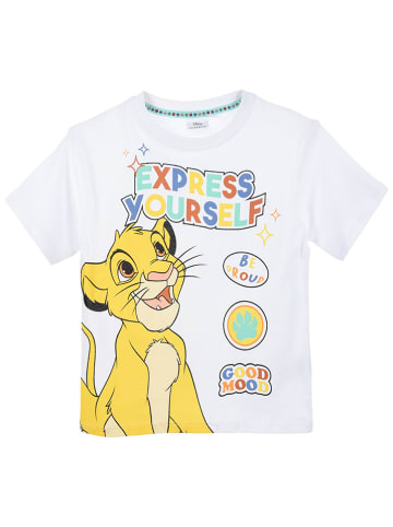 Disney König der Löwen Shirt "Roi lion" in Weiß/ Bunt