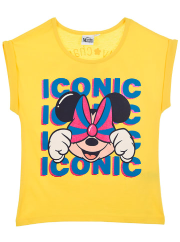 Disney Minnie Mouse Koszulka "Minnie" w kolorze żółtym ze wzorem