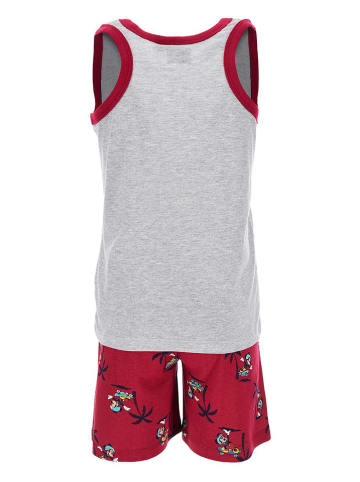 Disney Mickey Mouse Pyjama "Mickey" in Grau/ Rot