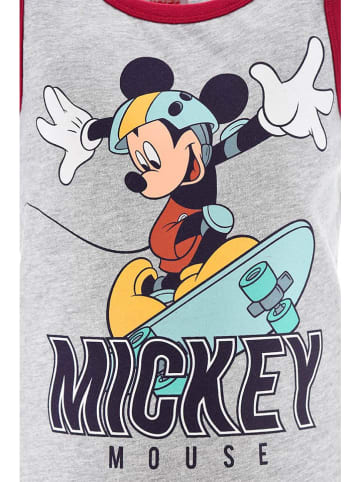 Disney Mickey Mouse Piżama "Myszka Miki" w kolorze szaro-czerwonym
