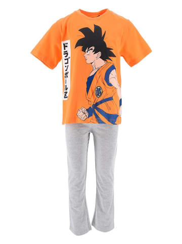 Dragon Ball Z Pyjama "Dragon Ball" in Grau/ Orange
