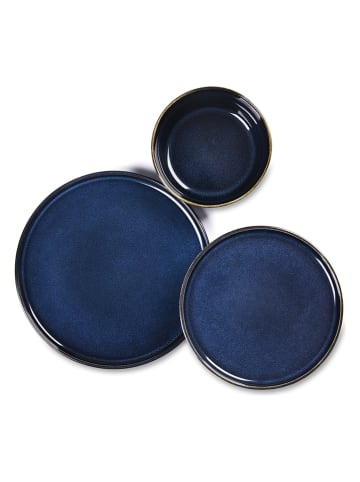 Trendy Kitchen by EXCÉLSA 12-delig tafelservies "Northern Blue" donkerblauw