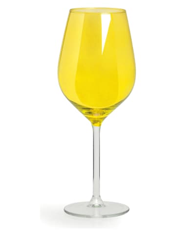Trendy Kitchen by EXCÉLSA 6-delige set: wijnglazen "Color Wine" geel - 500 ml