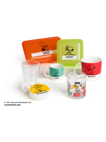 Trendy Kitchen by EXCÉLSA Szklanki (6 szt.) "Peanuts" ze wzorem - 250 ml