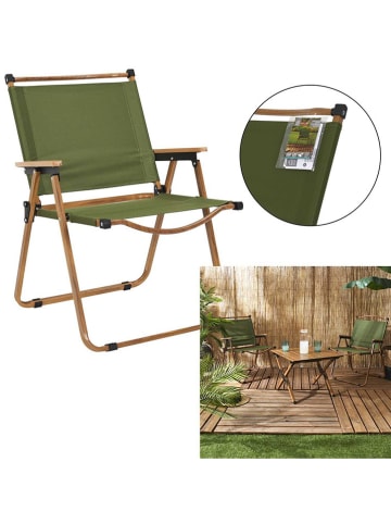 Garden Spirit Krzesło ogrodowe w kolorze khaki - 55 x 77 x 63 cm