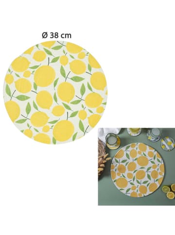 Garden Spirit Podkładki stołowe (2 szt.) w kolorze żółtym - Ø 38 cm