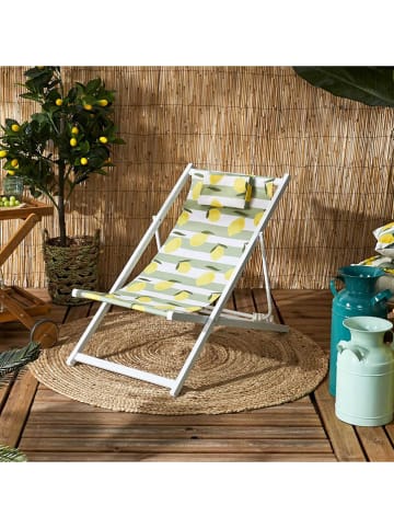 Garden Spirit Ligstoel geel/groen - (B)52 x (H)77 x (D)90 cm