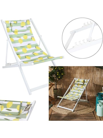 Garden Spirit Ligstoel geel/groen - (B)52 x (H)77 x (D)90 cm