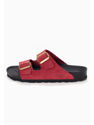 BACKSUN Leren slippers "Bali" rood