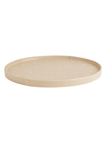 OYOY living design Tablett "Aki" in Beige - Ø 36,5 cm