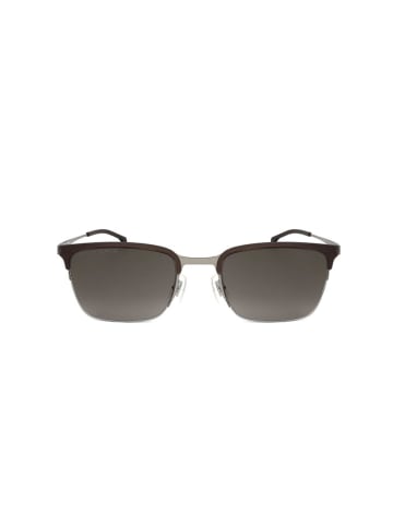 Hugo Boss Męskie okulary przeciwsłoneczne w kolorze srebrno-brązowo-szarym