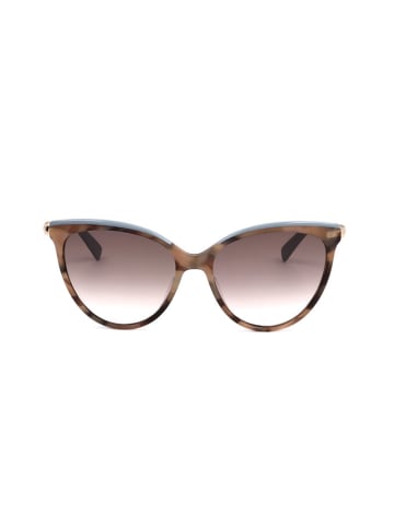 Longchamp Damskie okulary przeciwsłoneczne w kolorze złoto-jasnobrązowym