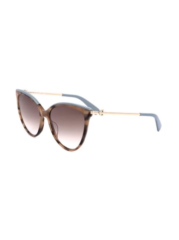 Longchamp Damen-Sonnenbrille in Hellbraun/ Gold