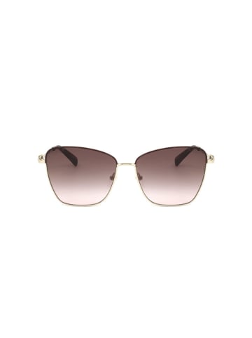 Longchamp Damskie okulary przeciwsłoneczne w kolorze złoto-brązowym
