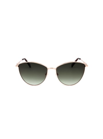 Longchamp Damskie okulary przeciwsłoneczne w kolorze złoto-zielonym