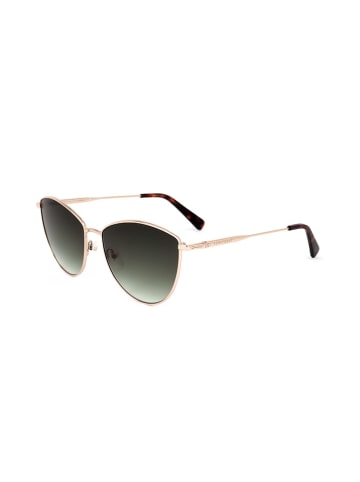 Longchamp Damen-Sonnenbrille in Gold/ Grün