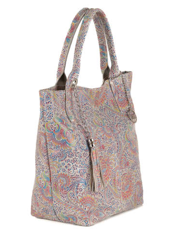 Mia Tomazzi Leren schoudertas meerkleurig - (B)30 x (H)35 x (D)18 cm