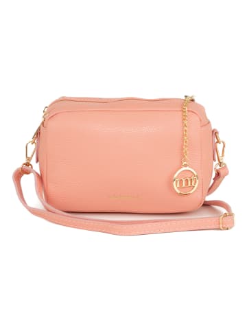 Mia Tomazzi Leder-Umhängetasche in Rosa - (B)23 x (H)16 x (T)11 cm