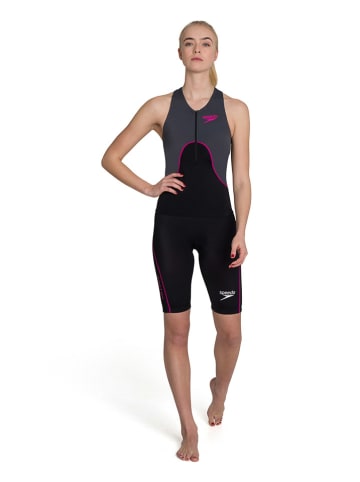 Speedo Triathlontop "Proton" zwart/grijs