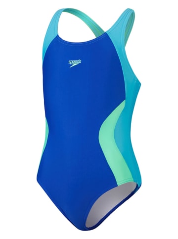 Speedo Strój kąpielowy "Eco Colourblock" w kolorze niebieskim