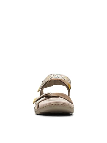 Clarks Leren sandalen olijfgroen