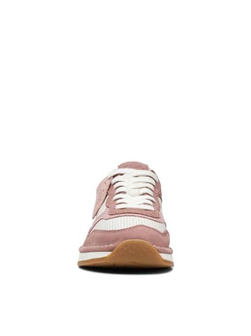 Clarks Skórzane sneakersy w kolorze fiołkowo-białym