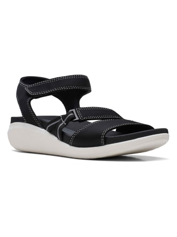 Clarks Keil-Sandaletten in Schwarz