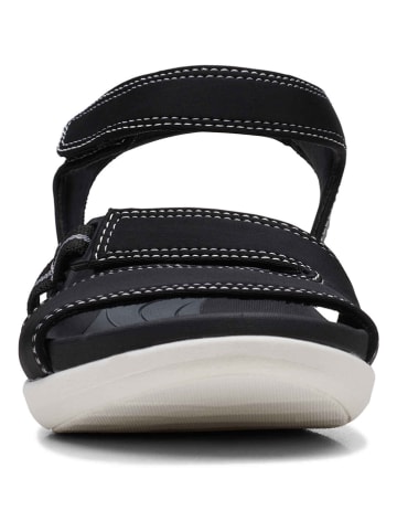 Clarks Keilsandaletten "Glide Hi Shore" in Schwarz