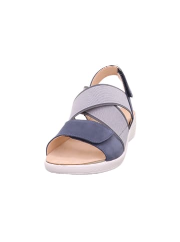 Legero Leder-Keilsandaletten "Fly" in Blau