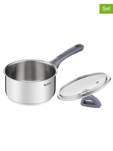 Tefal 2-delige set: steelpan "Daily Cook" zilverkleurig - Ø 16 cm