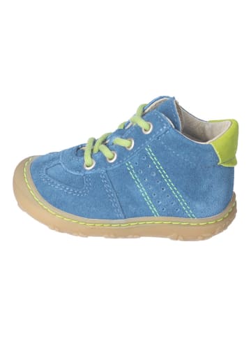 PEPINO Skórzane buty "Sam" w kolorze niebiesko-granatowym do nauki chodzenia