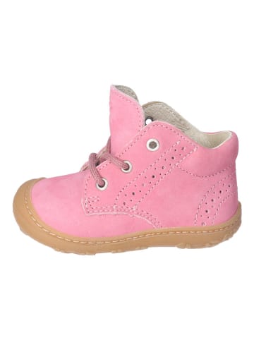 PEPINO Skórzane buty "Kelly" w kolorze różowym do nauki chodzenia